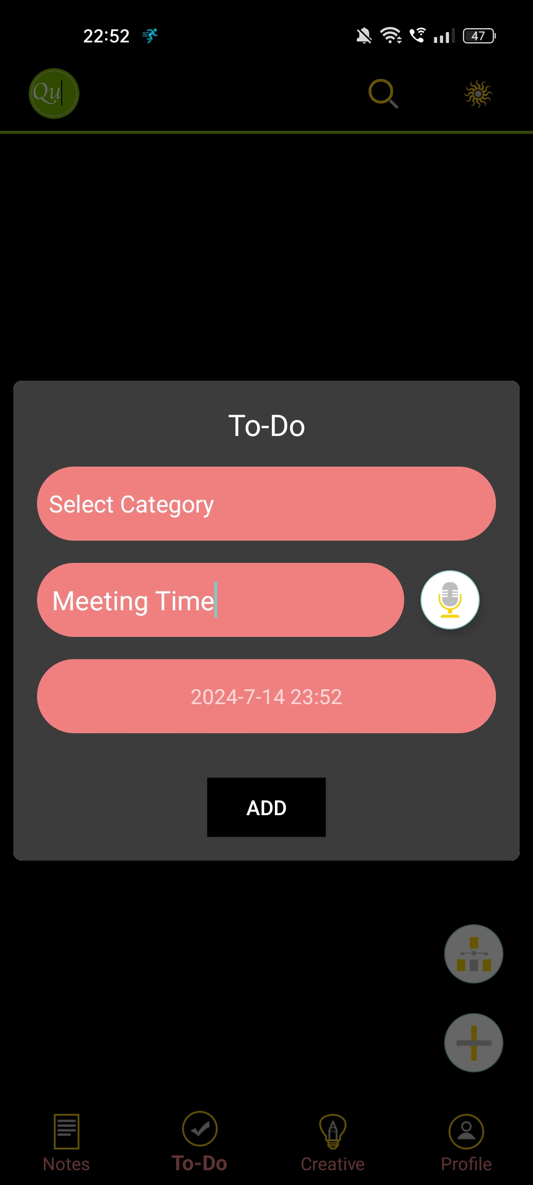 Quickpad screenshot