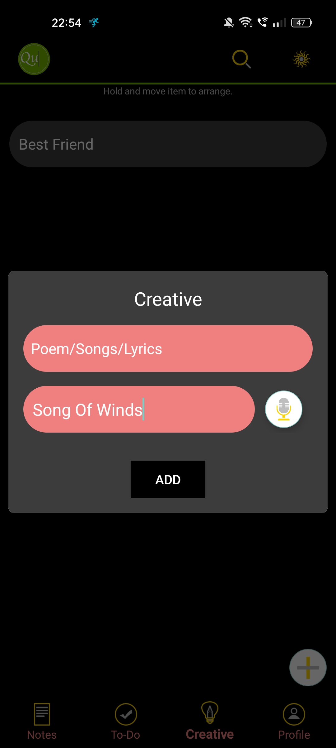 Quickpad screenshot